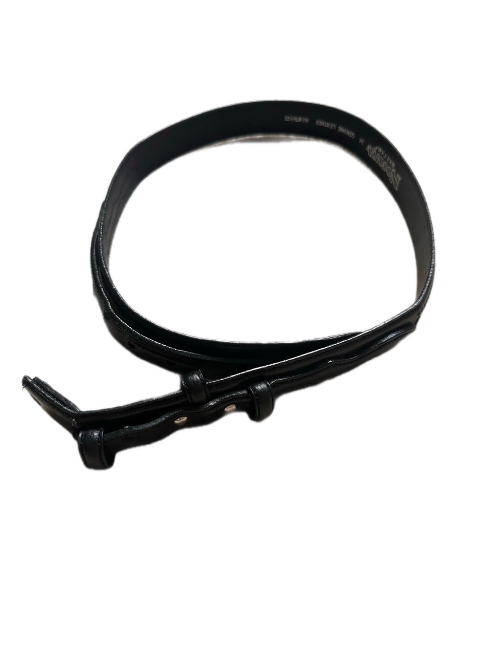 Nocona Black Leather Men’s Dress Belt